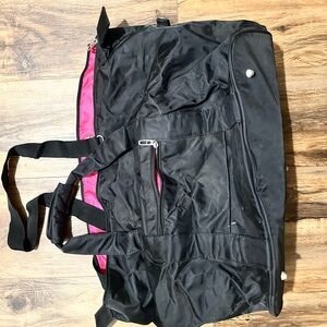 Black and Pink Duffel Bag